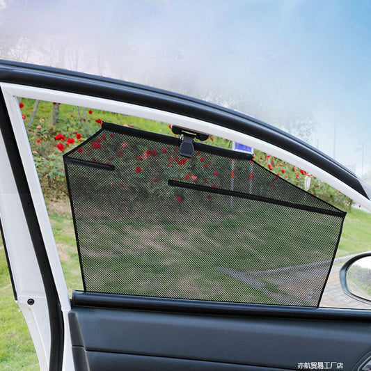 Car Left Front Window Sunshade Baby Automatic Privacy UV Protection Retractable