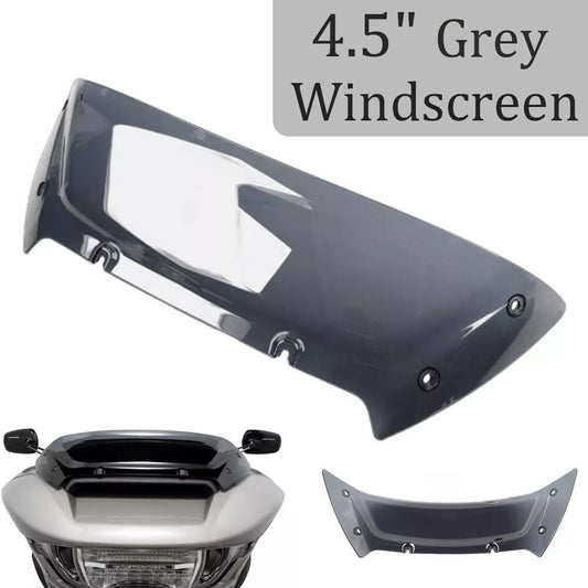 4.5-inch grey corrugated windshield, suitable for Harley Road Glide CVO/SE FLTRXSE. n