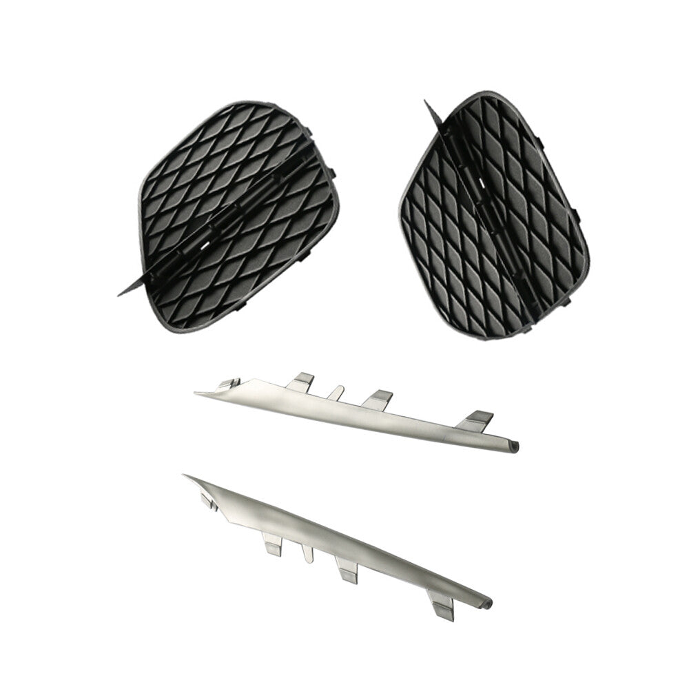 Front Lower Bumper Lateral Grill Cover+Molding Trim Set for 11-14 for BMW for X5 E70 NEW Q