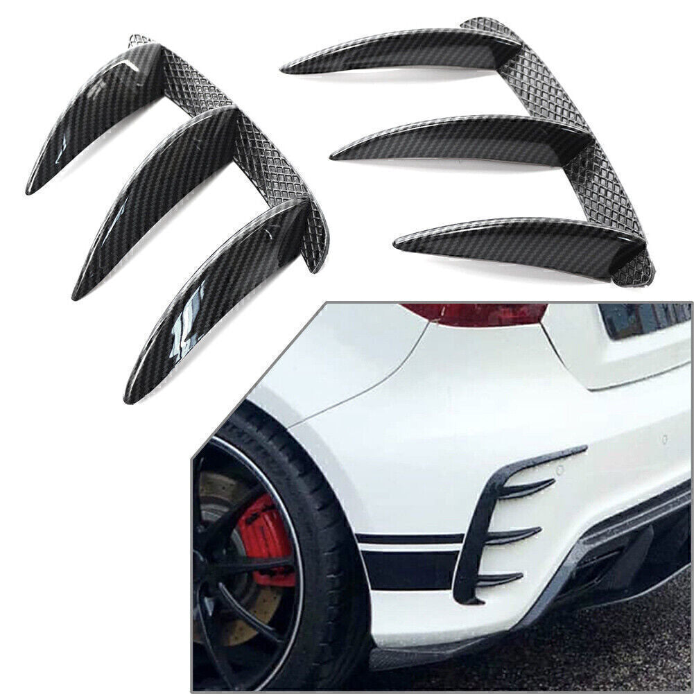Carbon fiber Rear Bumper Splitter Canard Air Vent Fit for Benz W176 A200 A250 Q