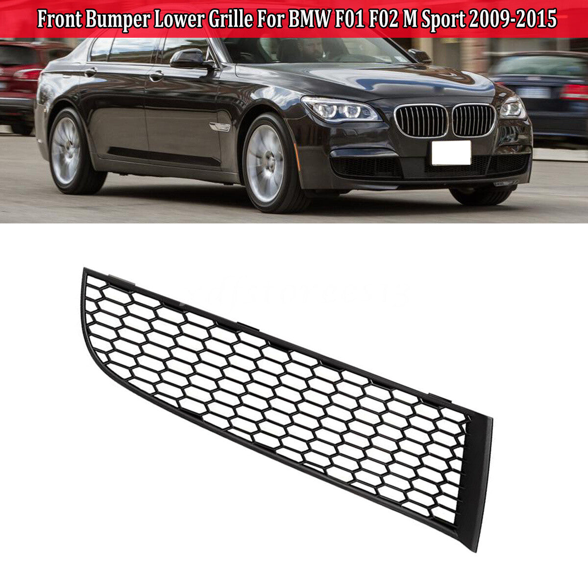 Front Right Bumper Lower Fog Light Grille Cover for BMW F01 F02 M Sport 2009-15