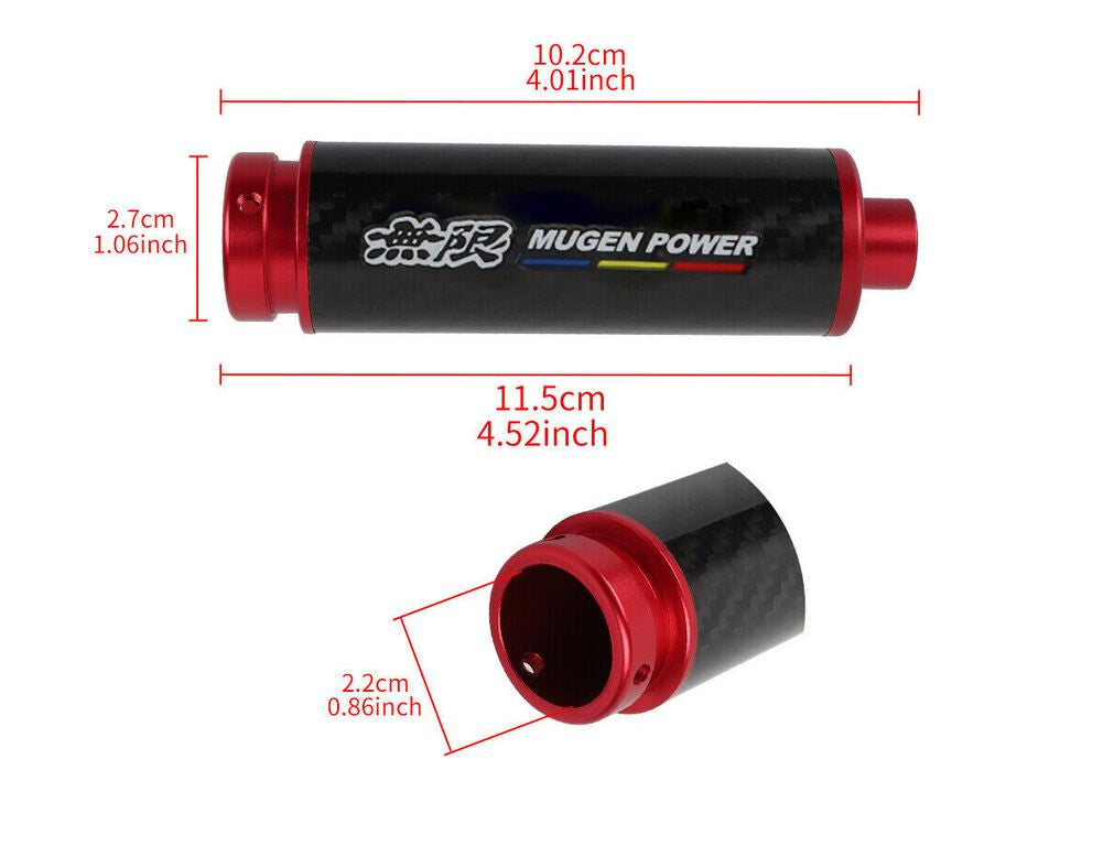 Car handle handbrake cover/handbrake sleeve Mugen red carbon for Honda for Acura