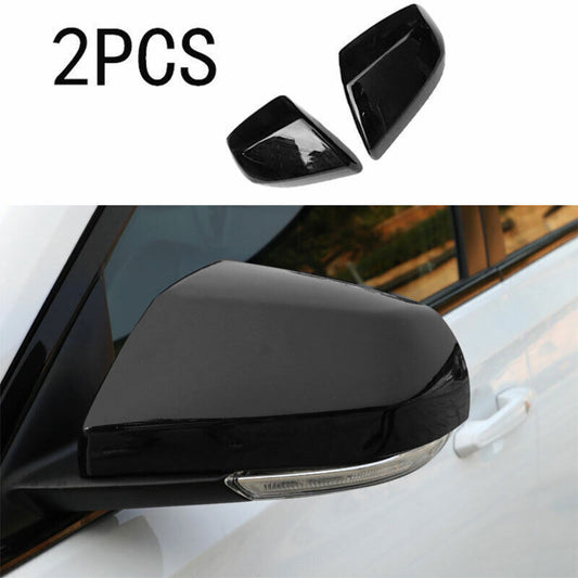 for Cadillac CT4 2020-2024 Glossy Black Exterior Rear View Mirror Cover Trim 2X
