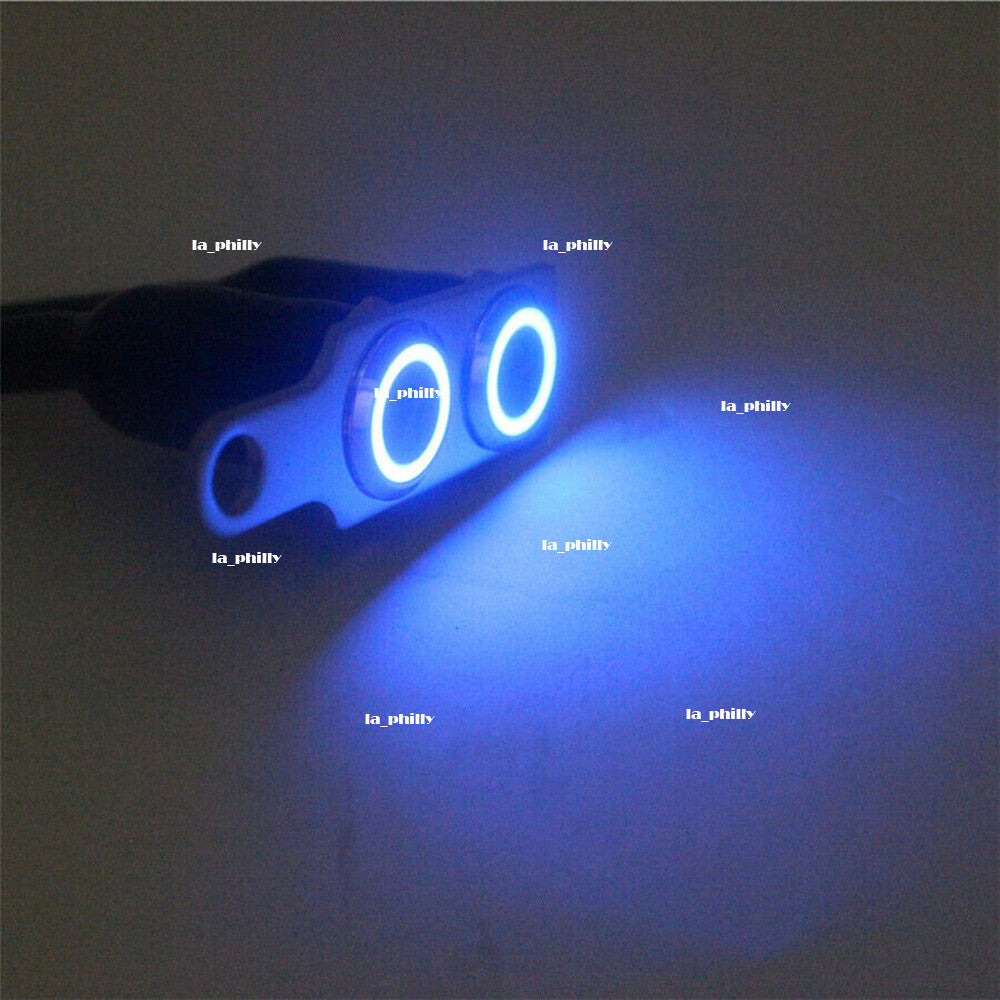 Universal CNC Blue LED Motorcycle Handlebar Switch Manual-return Reset Button Q