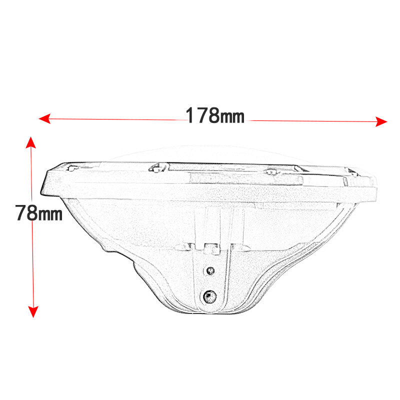 2x 7 inch LED Headlight DRL High low for Harley-Davidson for Honda for Yamaha Motorcycle