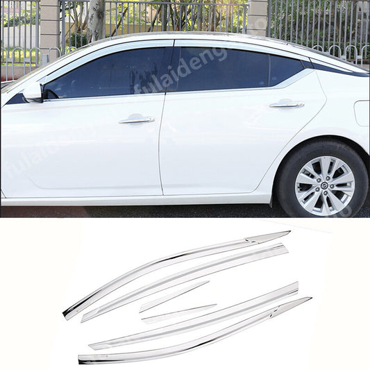 for Nissan Altima 2019-24 acrylic Chrome Window Visor Vent Shades Sun Rain Guard