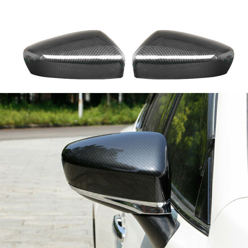 for Mazda 6 Atenza 2020-2021 Carbon Fiber Side Door Mirror Molding Cover Trim 2P