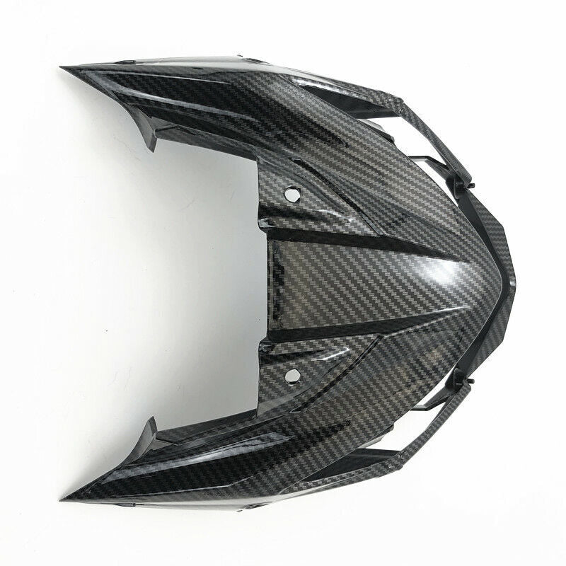 Carbon fiber upper front nose light surround fairing for Kawasaki Z800 13-18