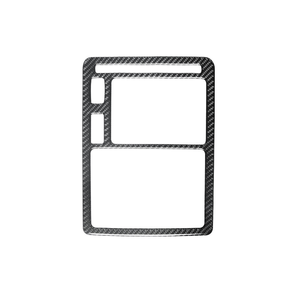 Red Carbon Fiber Rear Door Decorative Cover Trim for Subaru Forester 2005-2008 v