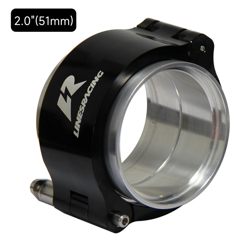 2'' 51mm Aluminum HD Intake V-Band Clamp Flange Intercooler Pipe Quick Release