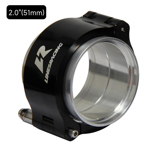 2'' 51mm Aluminum HD Intake V-Band Clamp Flange Intercooler Pipe Quick Release