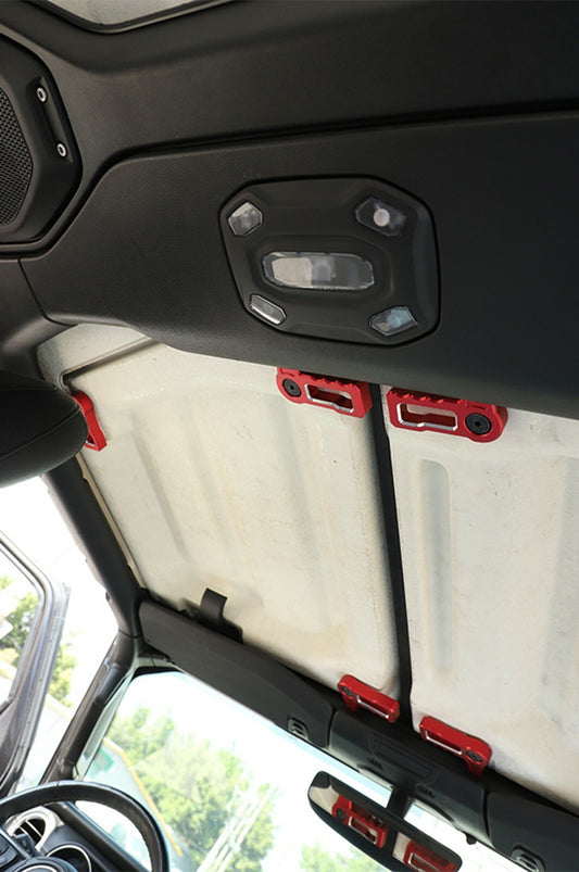 6-PACK Hardtop Release Handle Latch for Jeep for Wrangler JL 2018-2022 Roof Remove