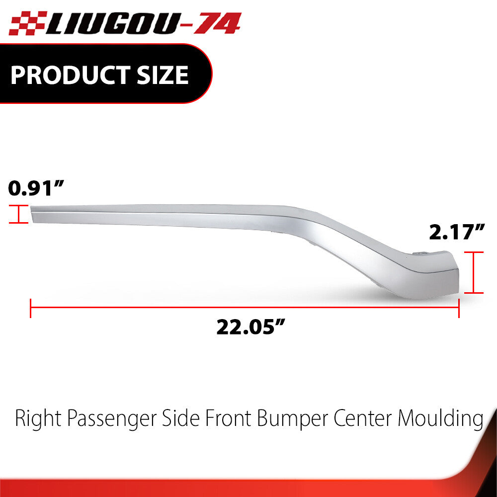Brand new, fits 21-23 Santa Fe front bumper center molded right passenger side.