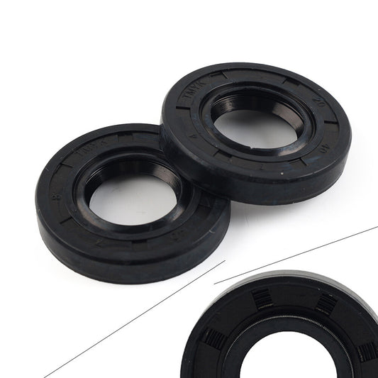 2PCS Crankshaft Oil Seals for Yamaha PW50 PY50 Dirt Bike Motorcycle Black Rubber Q