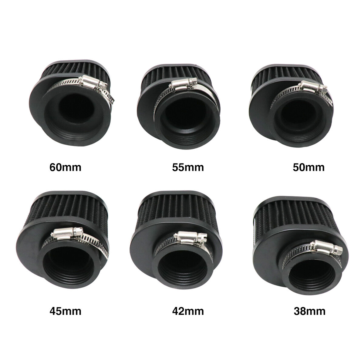 Carburetor 50mm Velocity Stacks Air Filters Air Cleaner For ATV Dirt Bike Q
