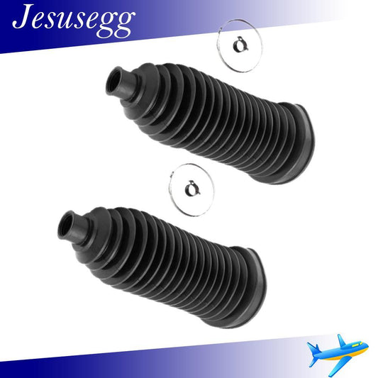 Front Steering Rack Pinion Boot Bellow Left  Right for 2014-2018 Cherokee Black Q
