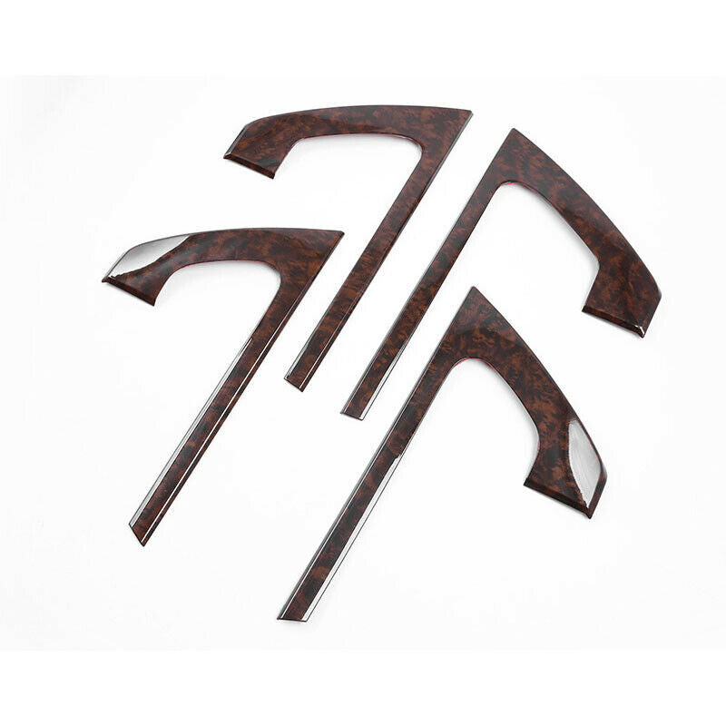 Wood grain Inner Door Armrest Decor Cover Trim for Toyota for Land Cruiser 2008-2021