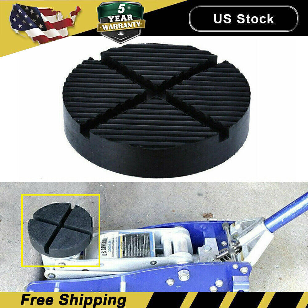 Jack Pads Rubber Pad Adapter Car Truck Cross Slotted Frame Rail Floor Universal
