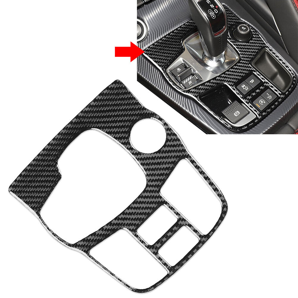 Carbon Fiber Gear Shift Panel Cover Trim for Jaguar for F-Type 2013-2024