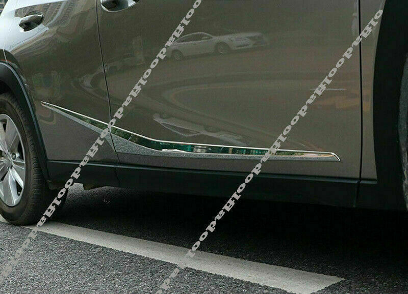4P for Lexus UX 200 260h 250h 2019-2022 Chrome Body Side Molding Line Cover Trim