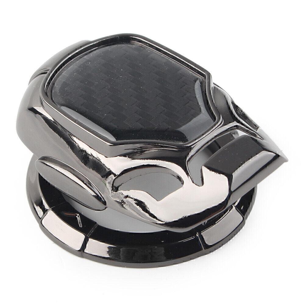 Universal Auto Ignition Engine Decor Ring Trim Cover Cap Start Stop Button Black