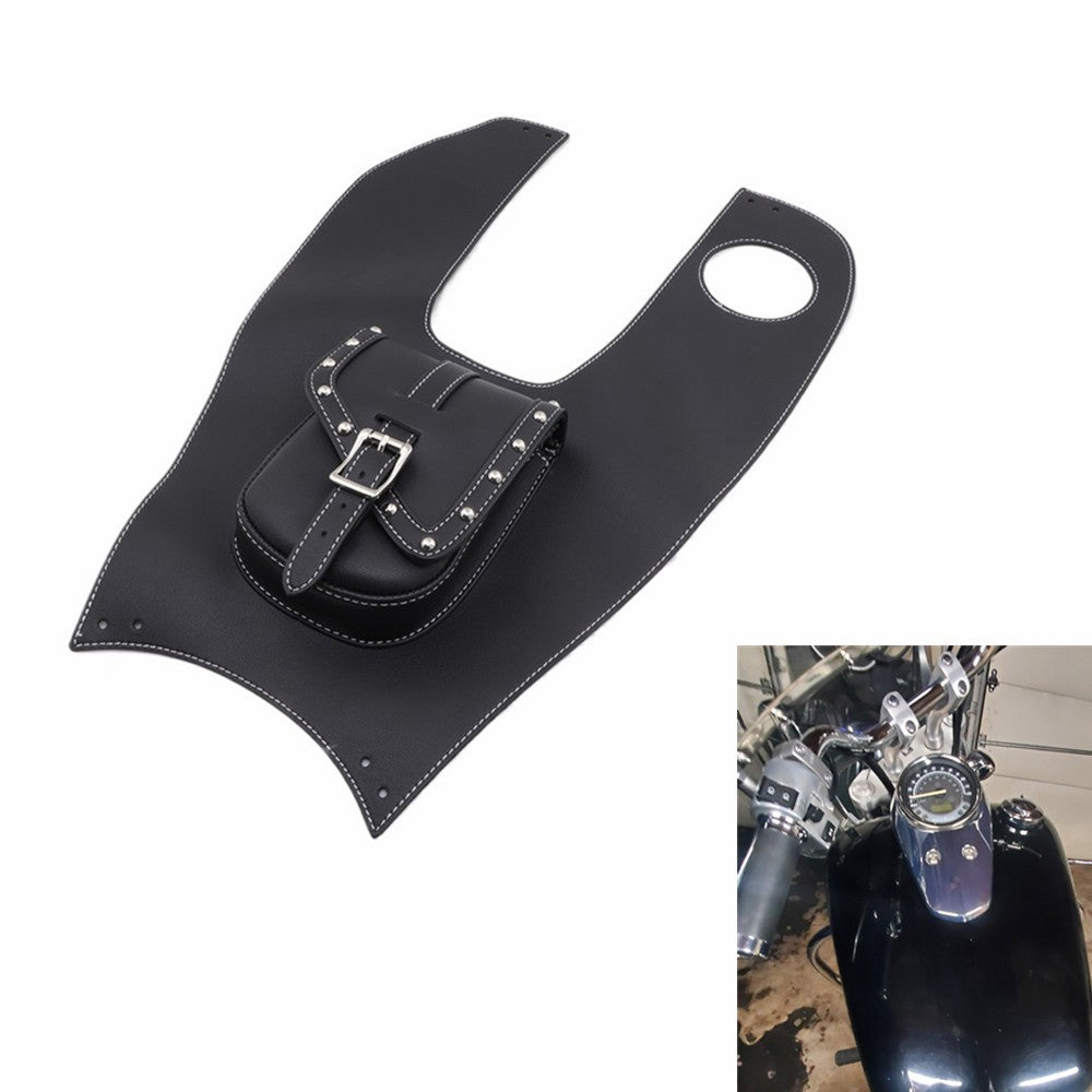 Black PU Leather Tank Cap Panel Bag for Honda Shadow Spirit 750 VT750 C2 07-2014 Q