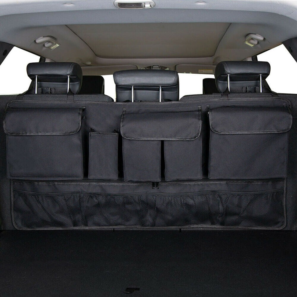1Car Trunk Cargo Net Organizer Hanging for Seat Back Storage Organizer Bag 9-Pocket n