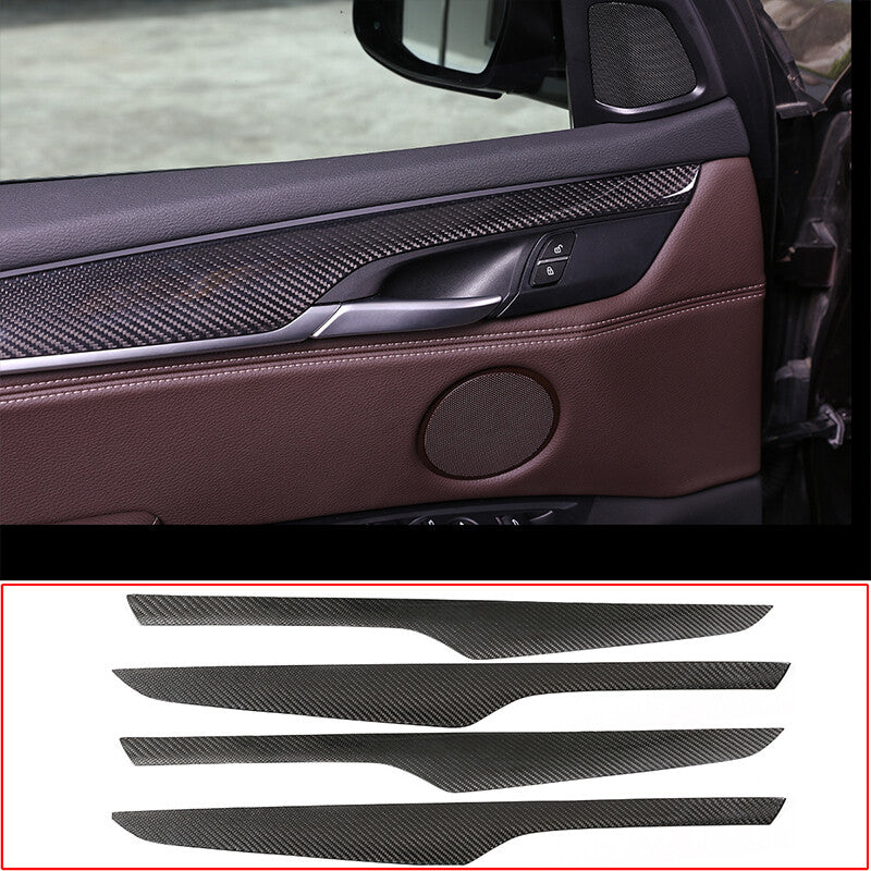 carbon fiber is suitable for X5 F15 14-18 interior door panel trim covers. n