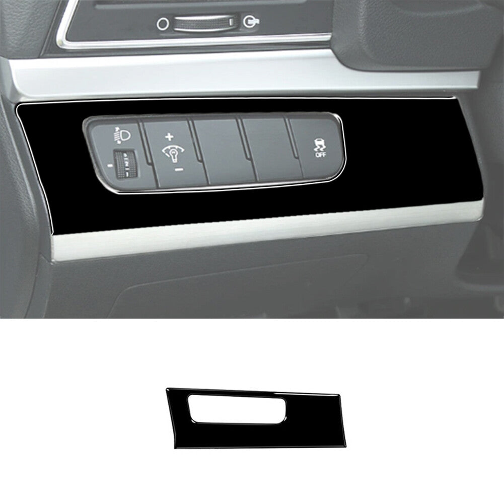 Piano Black Interior Headlight Control Cover Trim for Hyundai for Elantra 2016-2018