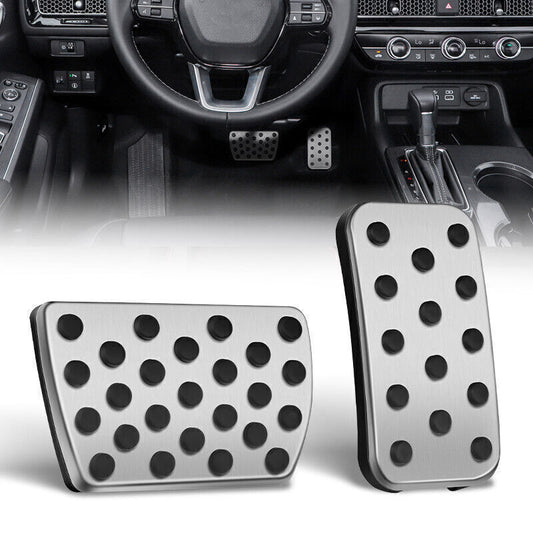 No Drill Foot Brake Gas Pedal Cover Trim Kit for Honda Accord for Civic CRV Odyssey