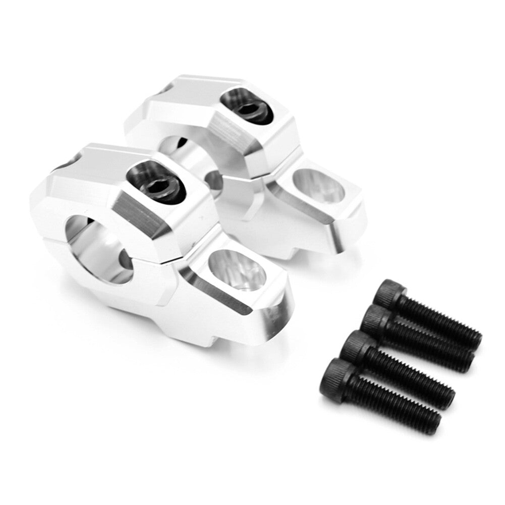 Silver Handlebar Riser Bar Mount Handle Clamp for Kawasaki Z900C Z900RS 2017-24 Q