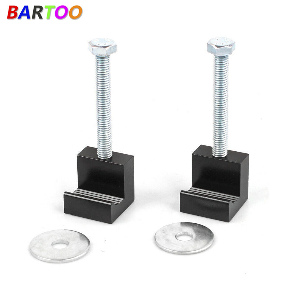 Clamp Tiedown Truck Tool Box Mount J Hook Toolbox Pickup Pair Rail Mounting Kit