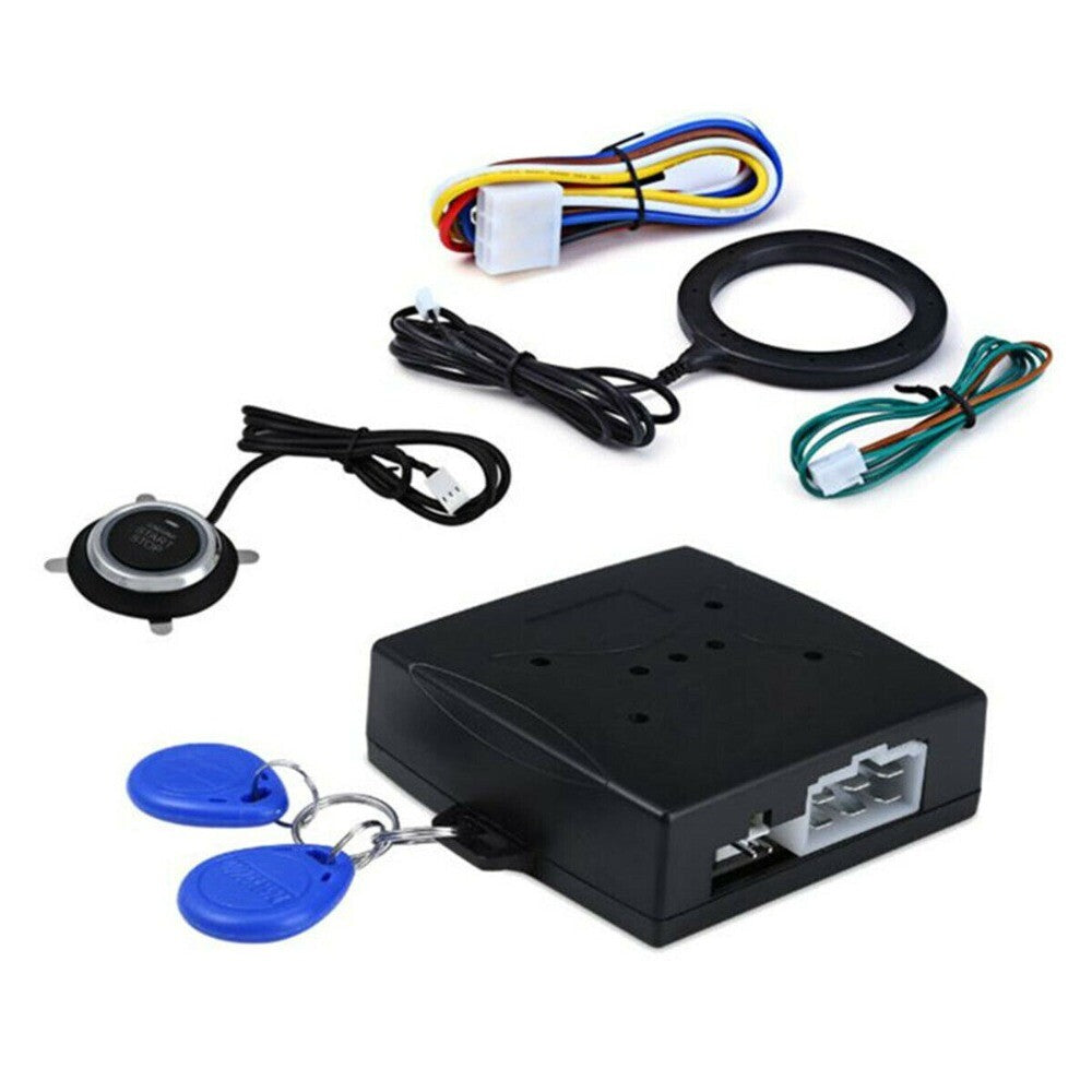 Car Engine Ignition Push Start Remote Button RFID Lock Keyless Entry System Set n