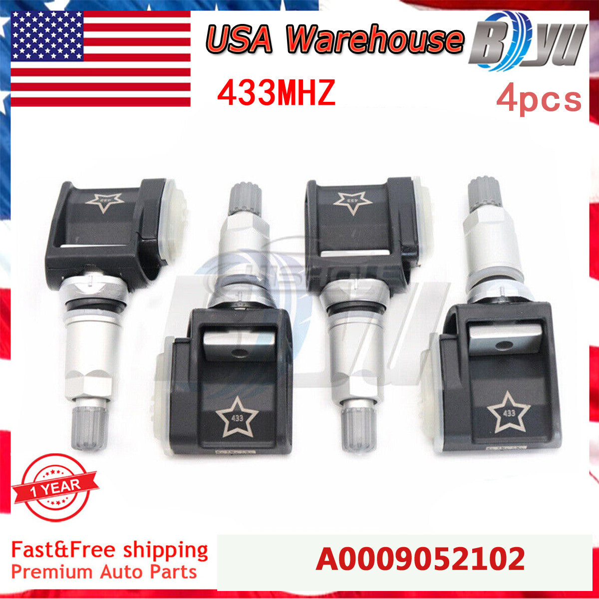 A0009052102 Tire Pressure Sensor for Mercedes-Benz W213 E-class CLS TPMS 4PCS