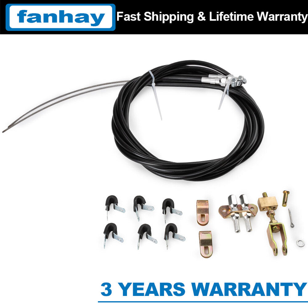 1X Wilwood 330-9371 Emergency Brake Cable Kit Floor Mount Parking Disc Drum Q