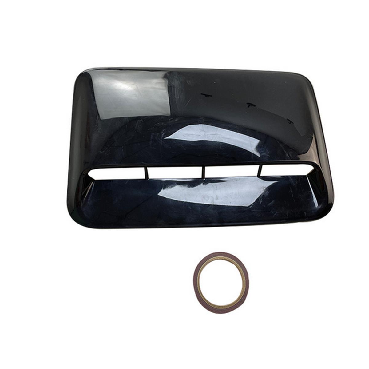 Automotive air intake spoon turbine cap vent cover gloss black universal - n