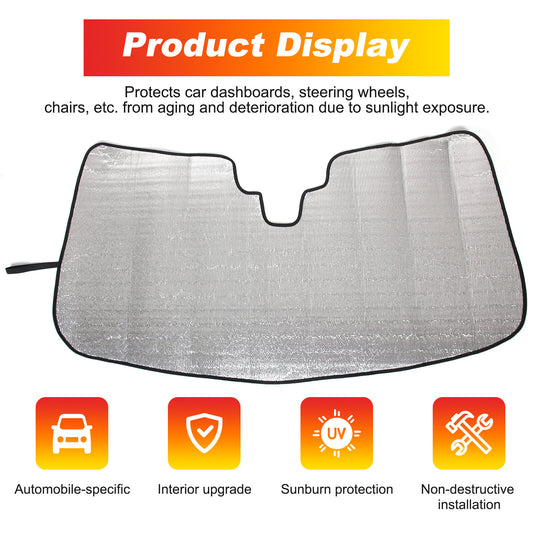 Windshield Cover Sunshade Front Window UV Heating for Sienna 2021 - 24- v