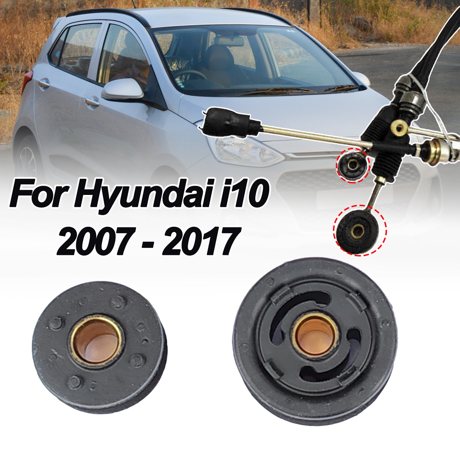 Manual Transmission Gear Shift Cable Bushing Repair for Hyundai i10 2007- 2017