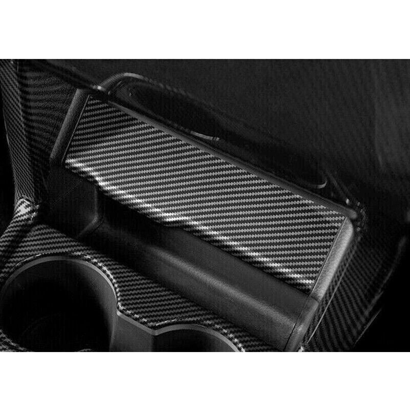 1X ABS Carbon Fiber Cigarette Lighter Panel Cover Trim for Toyota for Sienna 21-2024