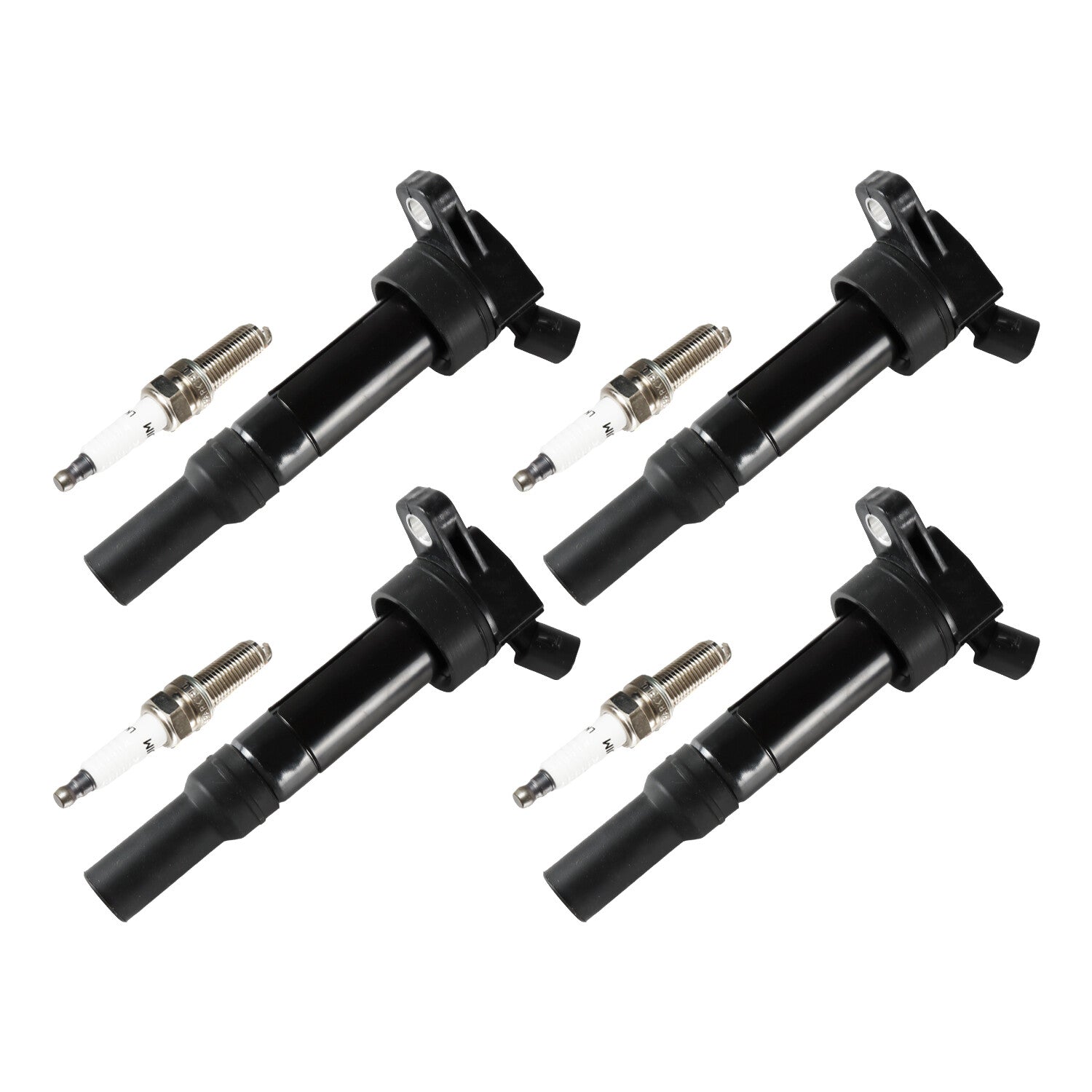4pcs Ignition Coils and Spark Plugs for Hyundai for Kia for Elantra for Tucson Forte UF651