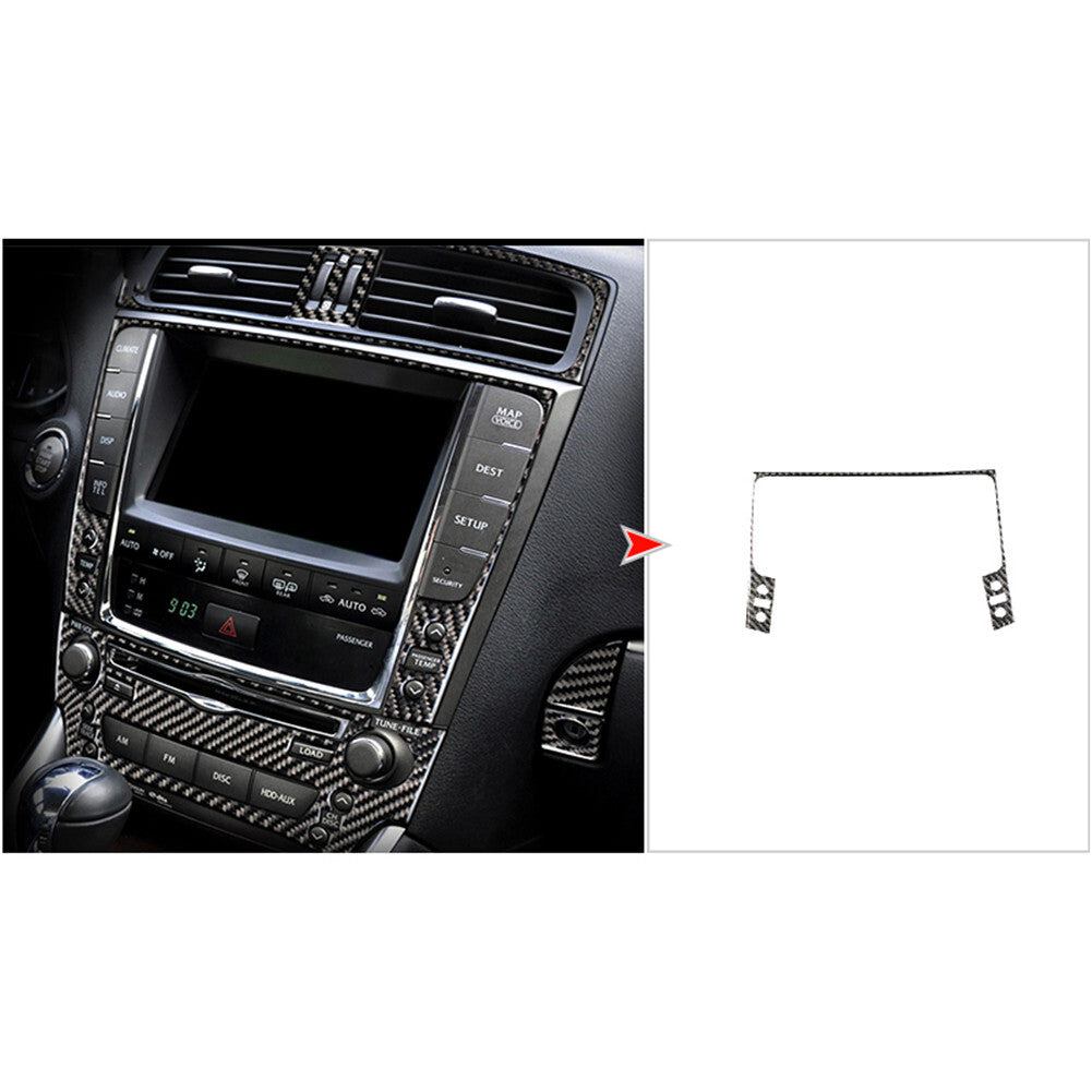 Carbon Fiber GPS Navigation Panel Cover Trim TypeB for Lexus IS250 2006-2012