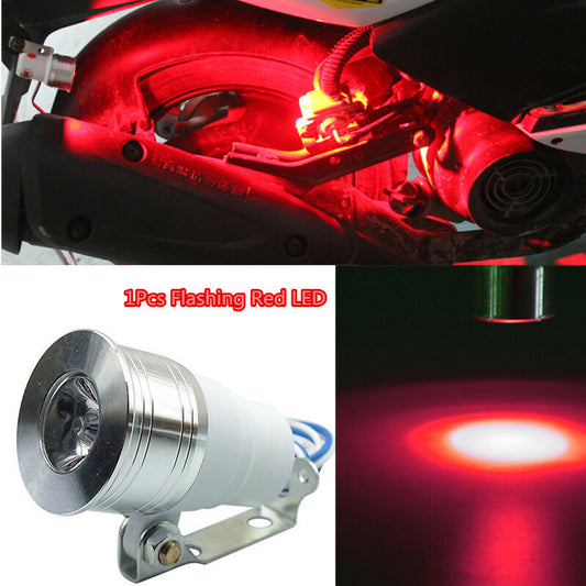 Motorcycle Headlight Strobe Red Led Small Spotlights Atmosphere Light Flash Lamp