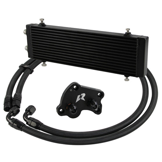 Large Dual Pass Bar  Plate Oil Cooler Kit for BMW for Mini Cooper S R53 R52 R50 BK