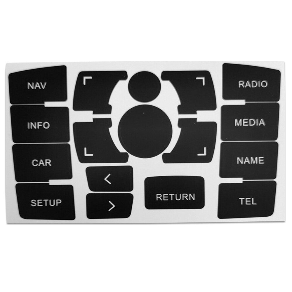 Knob sticker for repairing worn buttons and switches on for Audi A6 multimedia control buttons. n