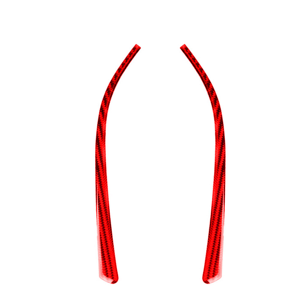 Red carbon fiber rear-view mirror trim for BMW F30 2013-2019