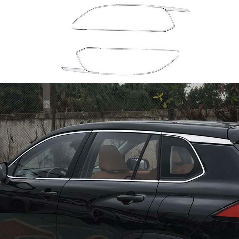 Steel 12pcs Chrome Windows Strip Sill Molding for Toyota for Corolla Cross 2022-2023