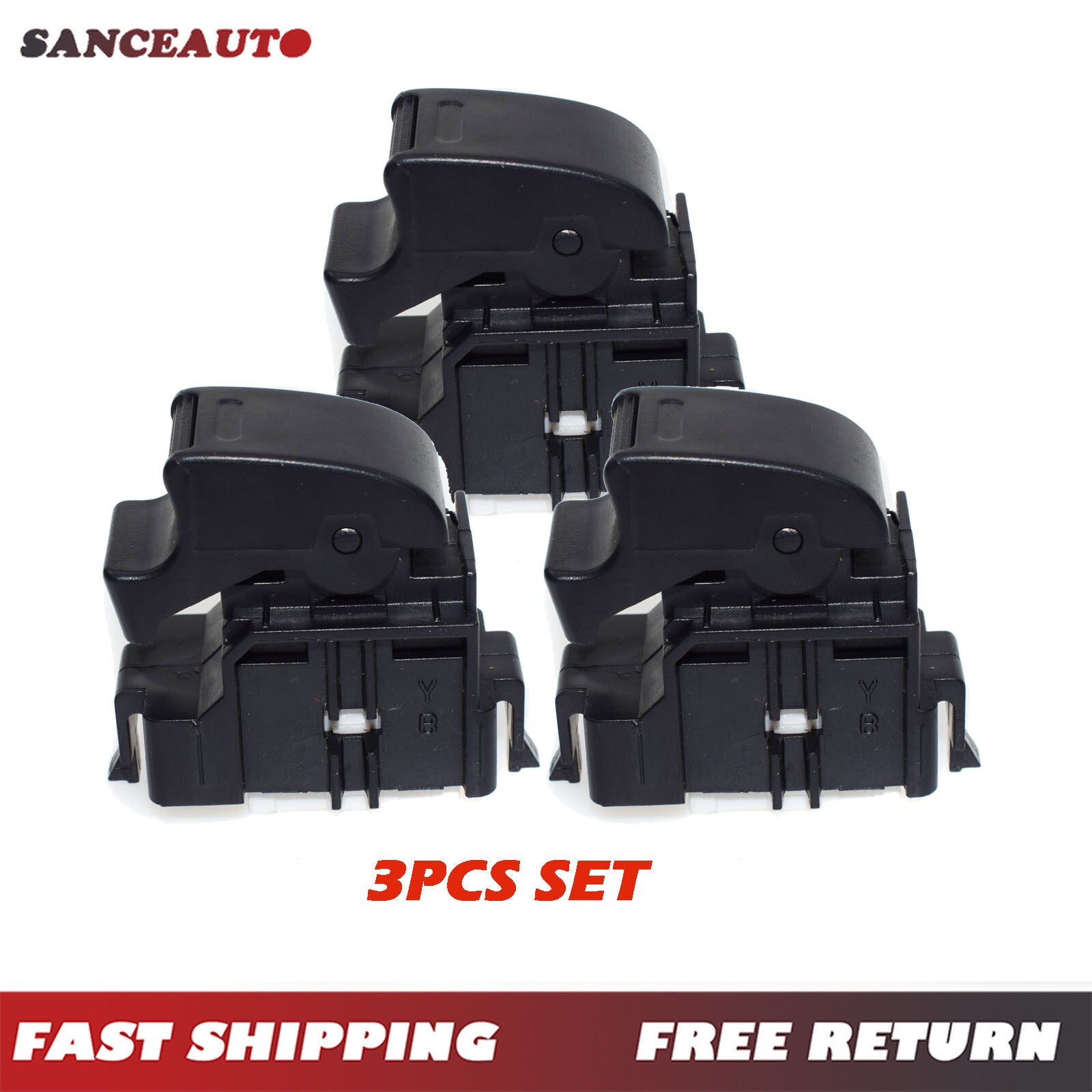 3-piece power window switch set for rear-mounted 4Runner, for Camry , and for Land Cruiser (1989-1997) n