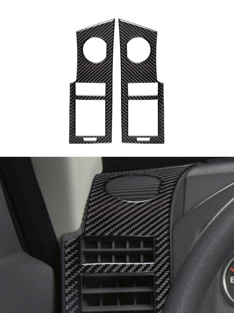 4Pcs Red Carbon Fiber Gear Shift Panel Cover Trim for Honda CR-V 2017-2021 v