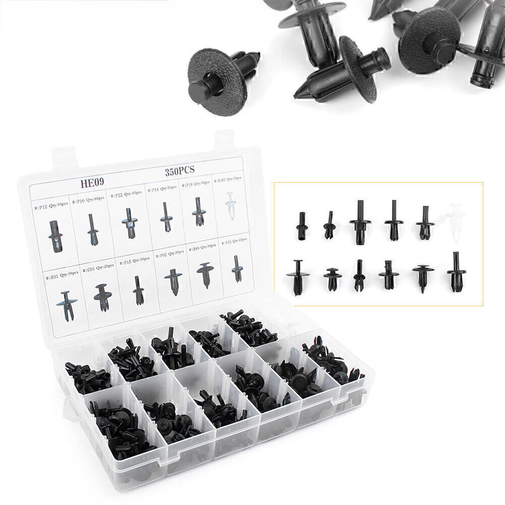 350x Car Body Plastic Push Pin Rivet Fasteners Trim Panel Moulding Clip Car