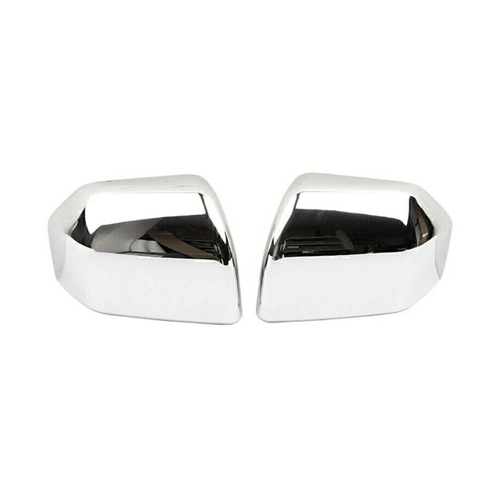 2x Chrome Rear View Mirror Cap Cover Trim Fit for Ford F150 F-150 2015-2019 2018 17
